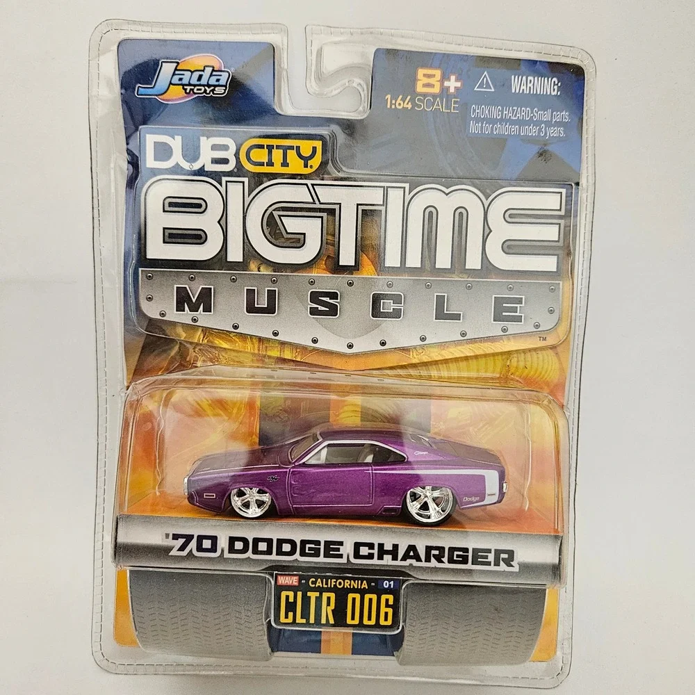 Jada Toys Dub City Bigtime Muscle 70 Dodge Charger Purple 1:64 Scale Diecast New